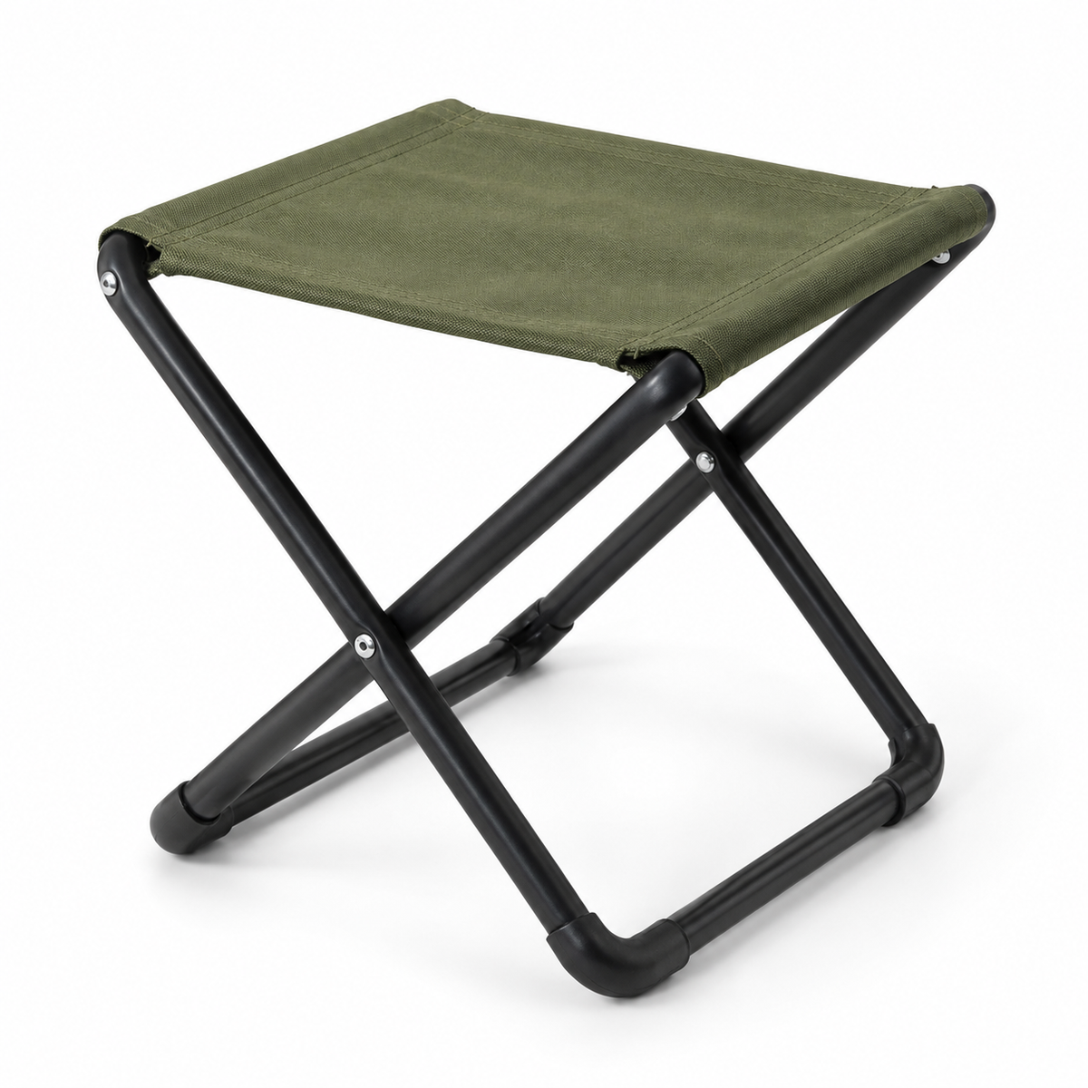 Folding Garden Stool with Fabric Seat, 16 x 13 x 16 in
