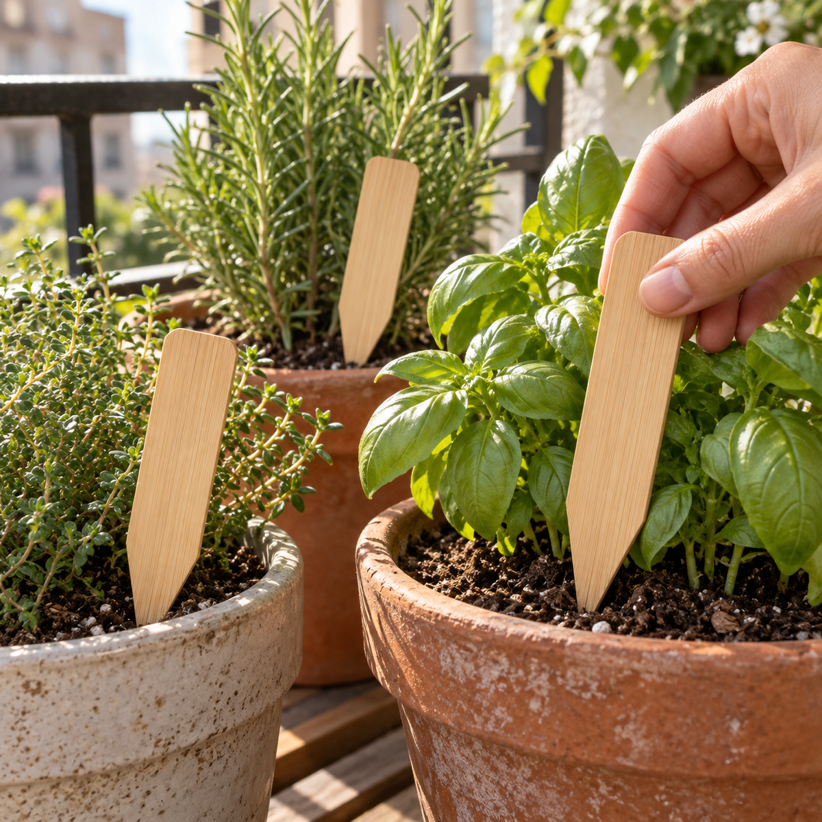 Bamboo Plant Markers, 20-Pack, 6 in