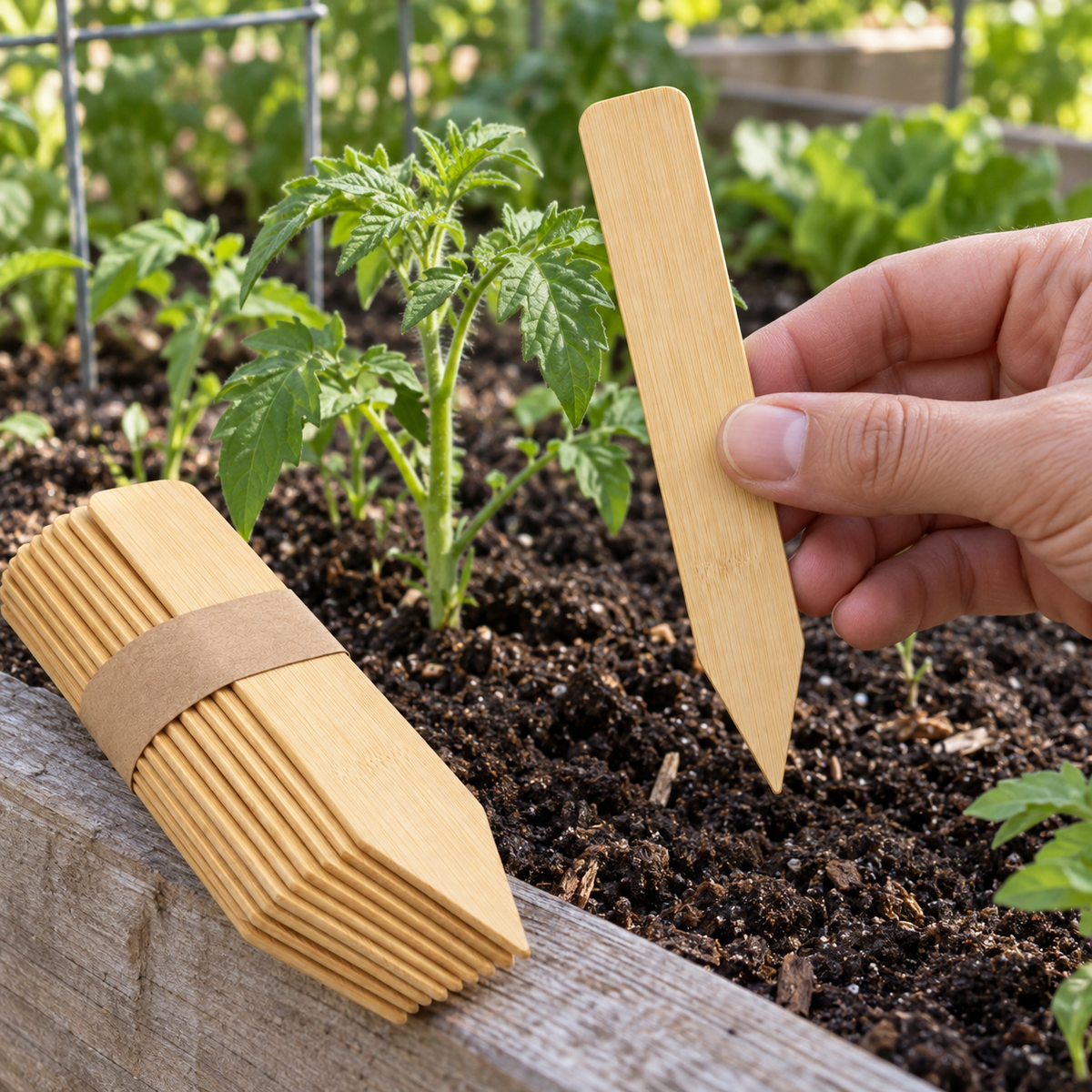 Bamboo Plant Markers, 20-Pack, 6 in